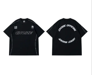 Hip Hop Oversize Men’s T-Shirt with Printed Design