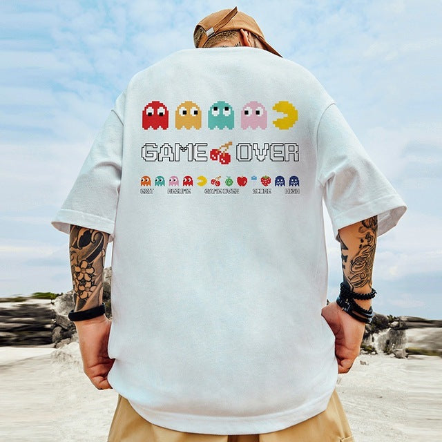 Hip Hop Oversize T-Shirt Men Cartoon Bear Streetwear