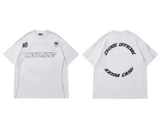 Hip Hop Oversize Men’s T-Shirt with Printed Design