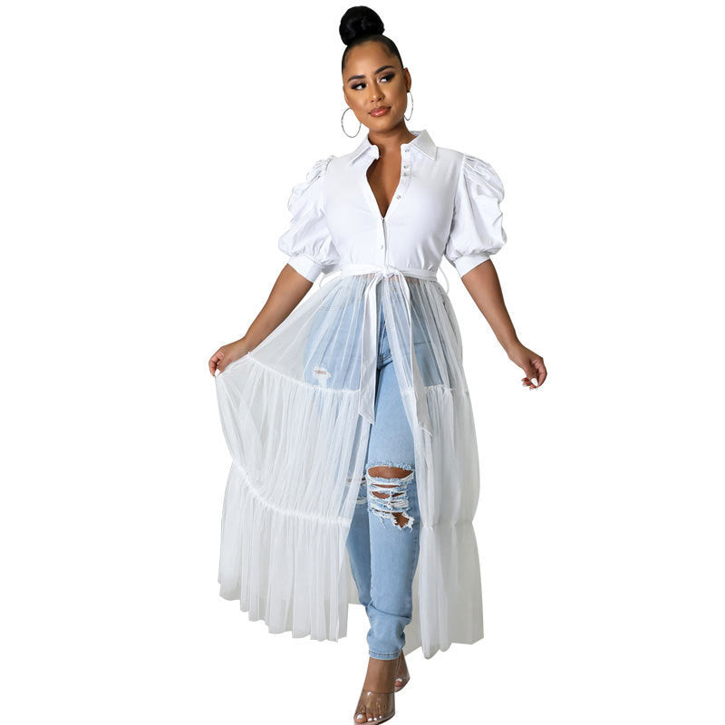 Fashionable Oversize Gauze for Curvy Fits